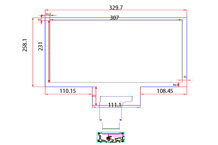 Transparent Capacitive Touch Foil 17 Inch with XP Win7 8 Android Linux System FCC