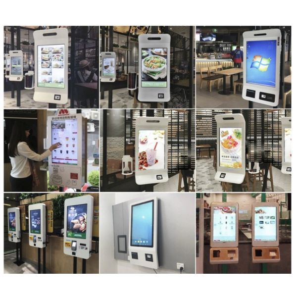 Fast Food 21.5"24"27"32"42" inch Touch Screen Self checkout Machine Self Service Payment Ordering Kiosk For Restaurants