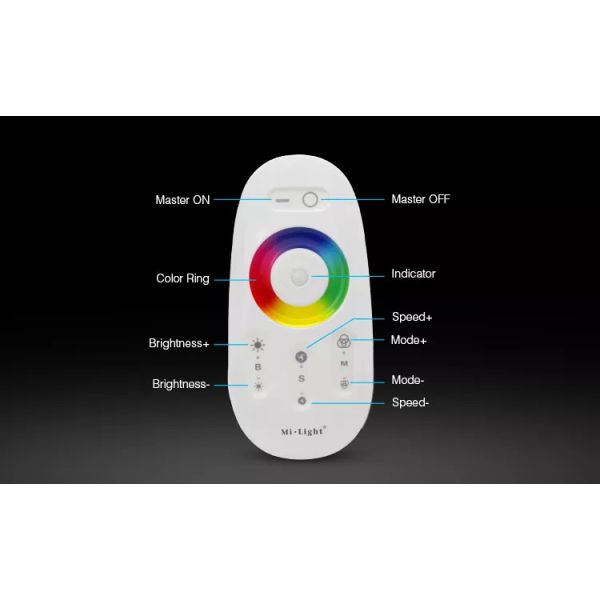12V 2.4G Stable Wireless RGBW LED Controller With Touch Screen