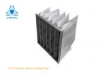 Buy cheap F8 Activated Carbon And Synthetic Fiber Media Pocket Air Filter Aluminum Frame V Rigid Type product