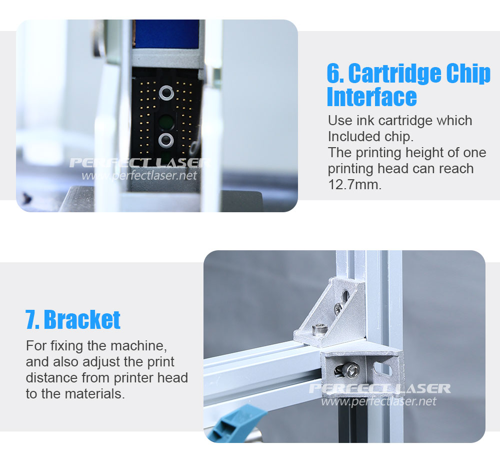 12.7mm Inkjet Printer Industrial Printing Machine Variable Date Print Online Inkjet Printer