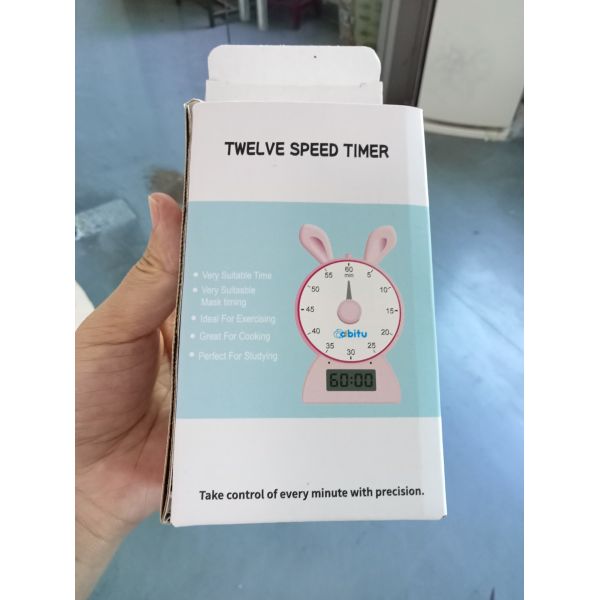 ABS 12speed rabbit digital count down timer for kids