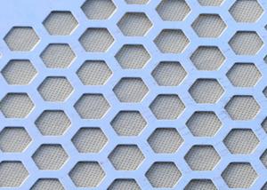 China Easy To Cut Hexagonal Perforated Sheet Metal  , Perforated Steel Sheet Long Working Life on sale