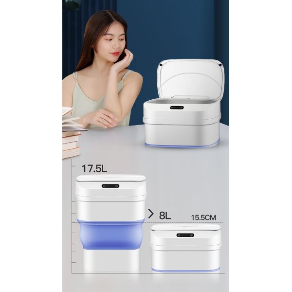 2024 Hot New Foldable Freight Saving Preferred Smart Sports Trash Can