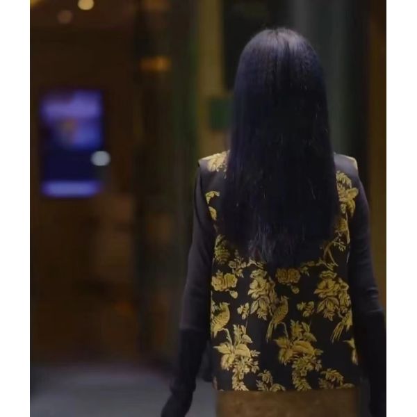 Eco Friendly Textured Viscose Jacquard Bird Flower Jacquard Fabric Breathable