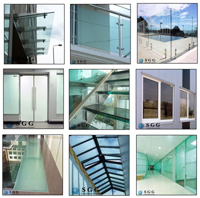 High quality laminated glass 6.38mm