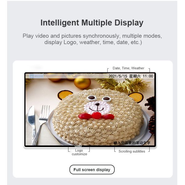 Stereoscopic Digital Signage Display for Advertising 55inch