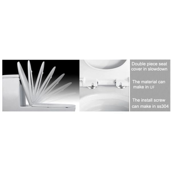 Bathroom Square Diamond Design One Piece Toilet
