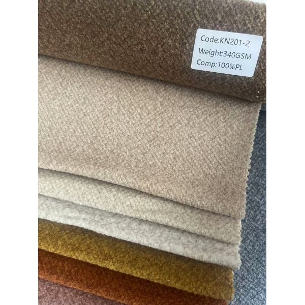 100% Polyester Velvet Sofa Fabric 340gsm 142cm Width