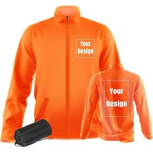 Safety Windbreaker Customizable 360 Reflective Stripe Long Sleeve Safety Apparel