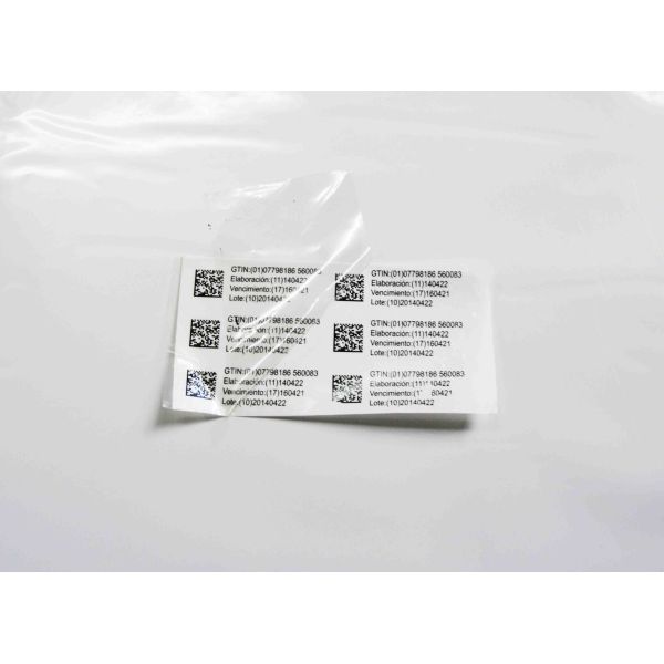Die Cut Transparent Self Adhesive Tamper Evident Security Labels For Plastic Carton