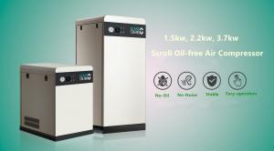 Buy cheap 10 bar 3.7kw 5.5kw portable scroll air compressor oil free for spraying equipment product