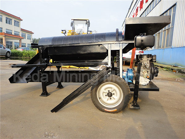 Vibrating Screen Trommel Washing Machine For Gold Mining