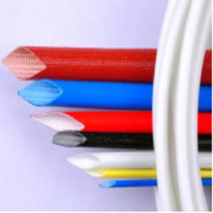 Buy cheap 2.0mm Silicone Rubber Fiberglass Sleeving Insulating Protection Glass Fiber Sleeving product