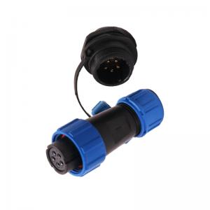China M25 Waterproof Power Connector SP13 5 Pin Male Female Connector on sale