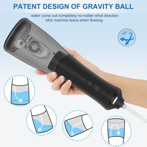 300ML Water Tank Cordless Water Flosser Portable Oral Irrigator Dental Teeth Cleaning