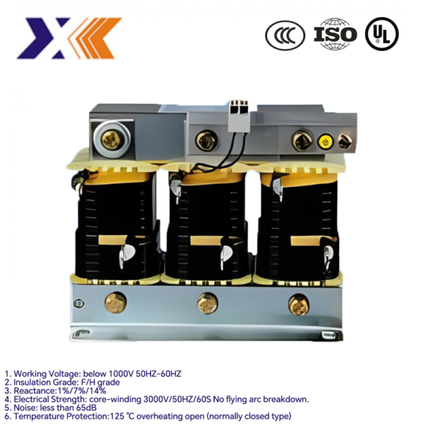 Three Phase Input Line Reactor Filter Ac Reactor 2.2kw Ac Input 7.2kwar Tolerance ±3%