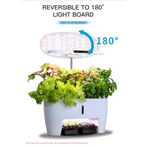 LED Lighting Hydro Planter , Intelligent Circulating Water Pump Hydroponic Pots
