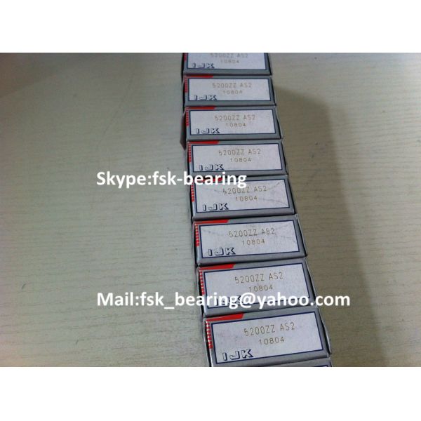 Two Size Steel Shield Japan IJK Bearing 5200ZZ Double Row Angular Contact Ball Bearings