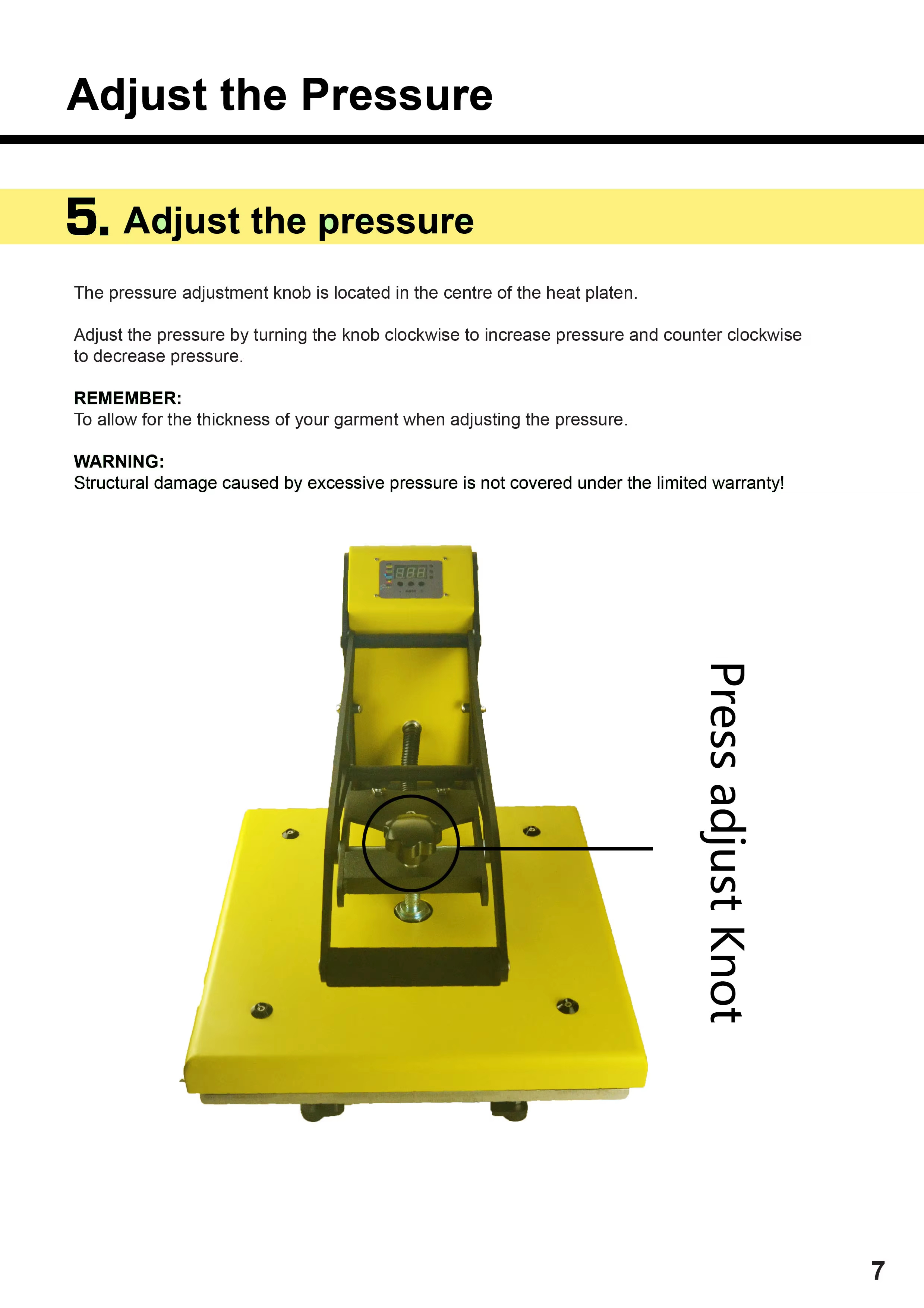 High Pressure Flat Heat Press Machine T Shirt Sublimation Printing Machine