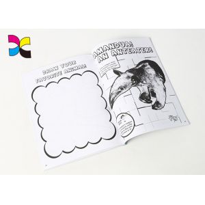 Saddle Stitching Matt Brochure Printing Services Art Paper Trifold Glittering