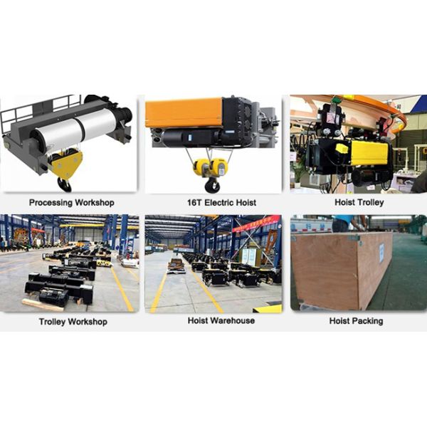 European Type Double Speed Electric Wire Rope Hoist With Modular Design