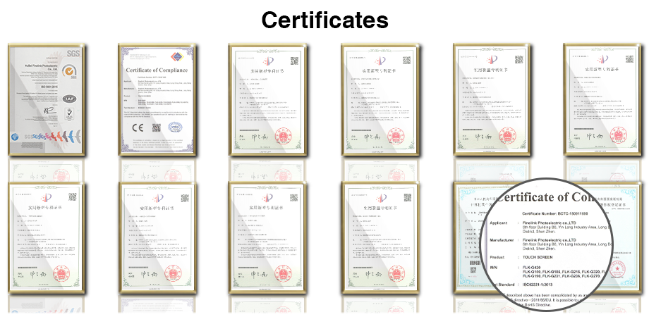 21.5" Sunlight Readable Capacitive Lcd Industrial Touch Screen For USB Interface