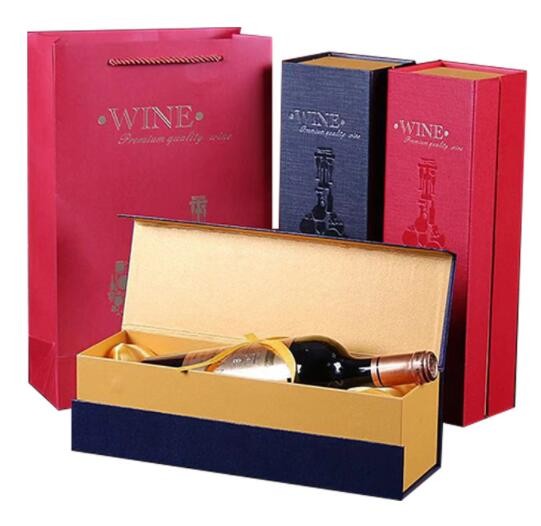 Glossy Lamination Custom Wine Shipping Boxes Eco Friendly Cardboard Clamshell