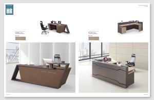 Buy cheap Melamine Surface Handle Reception Counter Table / Information Desk product