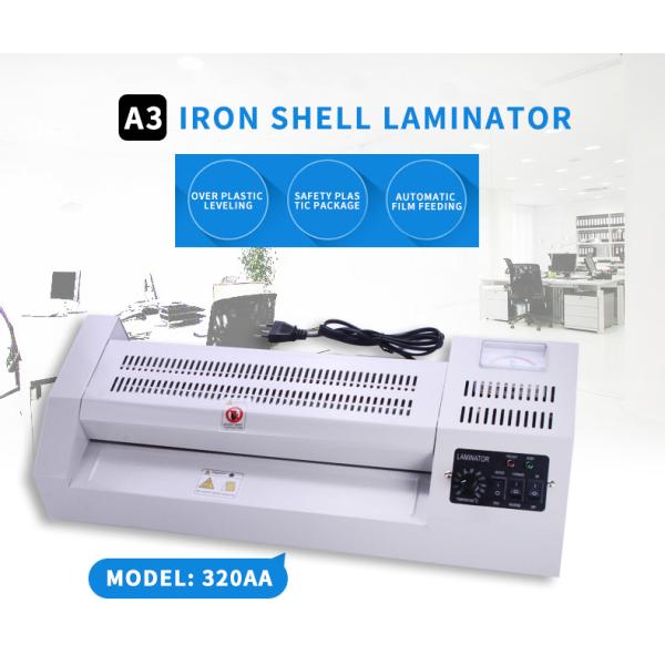 Temperature-Controlled Metal Rubber Roller A3 Laminating Machine for Office Lamination