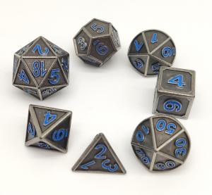 Buy cheap Metal KTV Gaming Dice Set , Hand Pouring Polyhedral 7 Die Set product