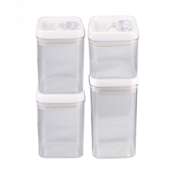 Easy Open Airtight Transparent Small Plastic Food Storage Container