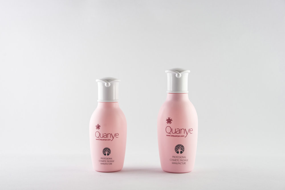 China Small Airless Lotion Pump Bottles / Hot Stamping Empty Plastic Bottles on sale