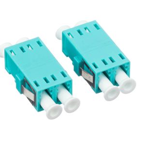 Duplex Multimode Fiber LC Connector Green FTTH Adapter