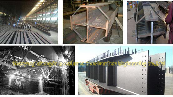 Industrial Construction Workshop Steel Structure Buildings Hot Dip Galvanised