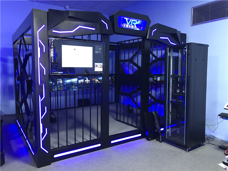 4 Players Virtual Reality Arcade Machine VR Shooting Zombie Games Room With 42" LCD