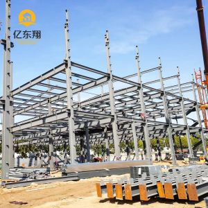 Galvanized Steel Frame Warehouse Building With H Section Structure