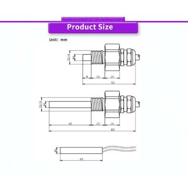 Small Volume UBW100Y Water Proof Temperature Transmitter Sensor Range 50-400 C