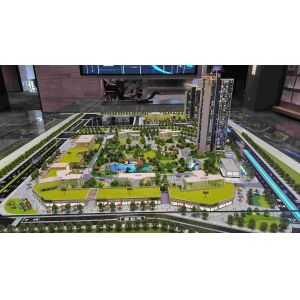 Residential Architectural Site Model Real Estate Scale Model 1:150