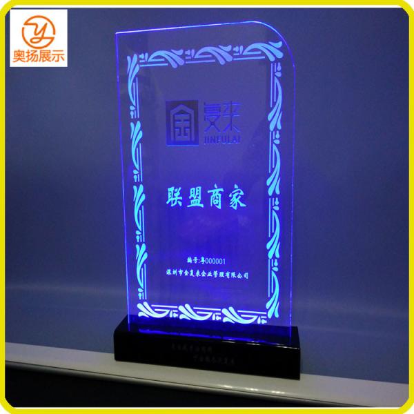 Customized LED light acrylic display stand acrylic advertising stand boad display