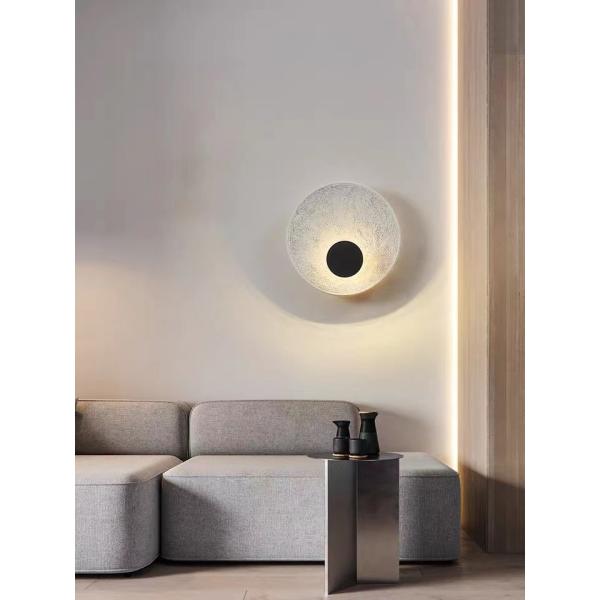 Decorative Luxury Stair Lamp Round shade Led Moon Wall Lamp For Hotel