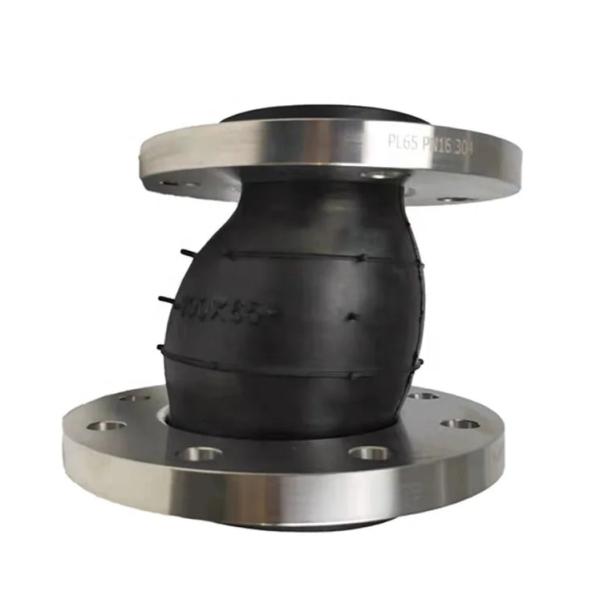 24inch Large Diameter Stainless Steel Flange Neoprene Rubber Expansion Joint PTFE Lined Rubber Flexible Fittings