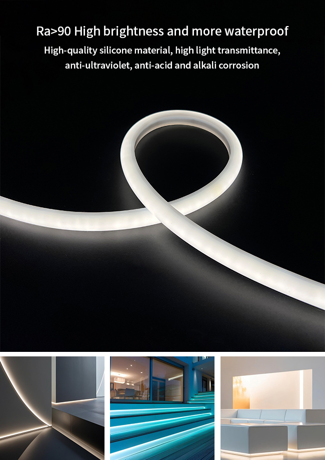 Flexible LED Silicone Neon Strips 15*13 180 Degree Circular Outdoor LED Neon Flex Light