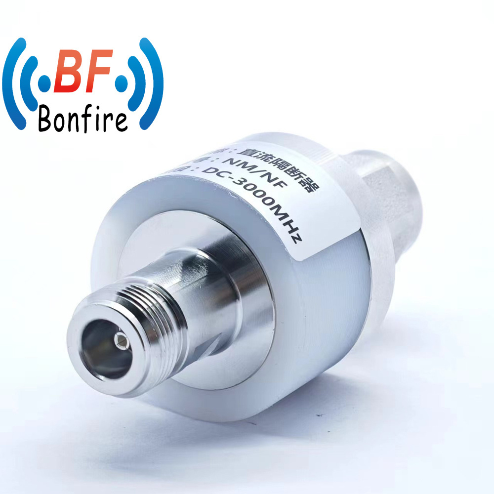 DC-3000MHz Low Vswr RF Coaxial DC Block 200W Nm to NF