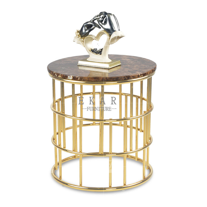 Buy cheap New Modern Metal Base Round End Table Small product