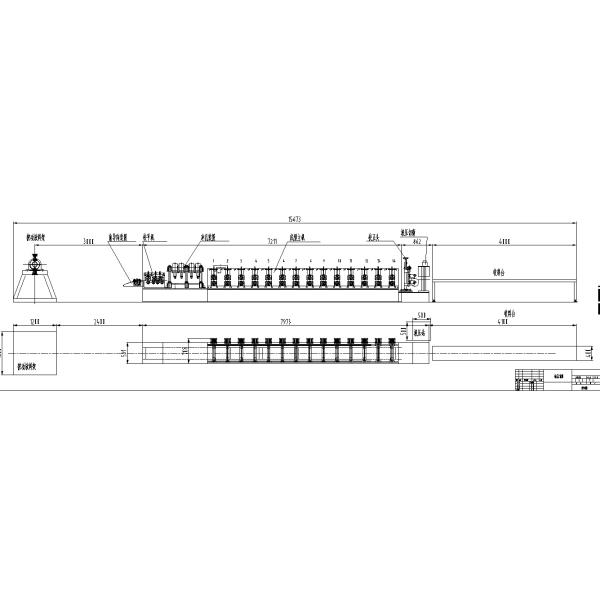 1-2mm Thickness 0-15M/Min Ladder Type Cable Tray Roll Forming Machine