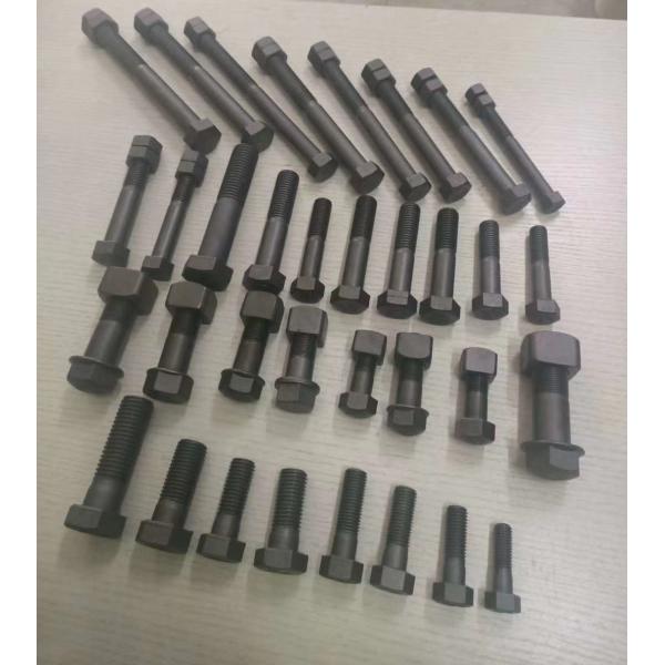 High Strength Excavator Track Bolt And Nut Screws 40Cr