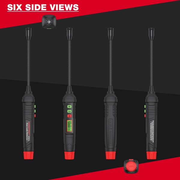 HT61L Upgraded Version Gas Leakage Detector with Digital Display Multi Functional Sound Alarm Gas Leakage Detector