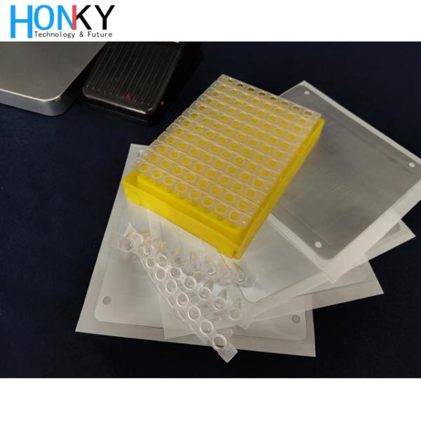 Desktop Extraction Bottle Foil Sealing Machine with Adjustable Temperature 80℃~170℃ and 30 PCS/Minute Speed for Reagent Bottles