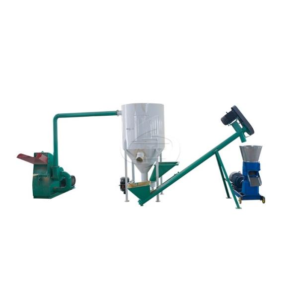 Small Cattle Feed Pellet Production Line Compact Structure For Livestock Farms